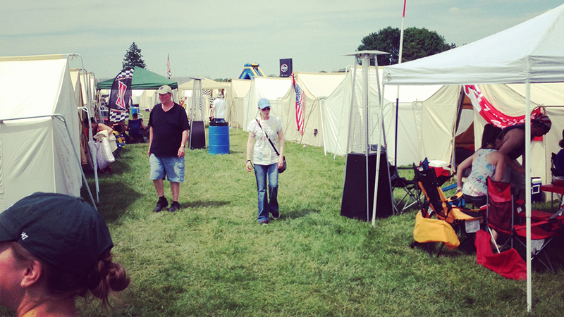 Illustration for article titled We go "glamping" at the Indy 500